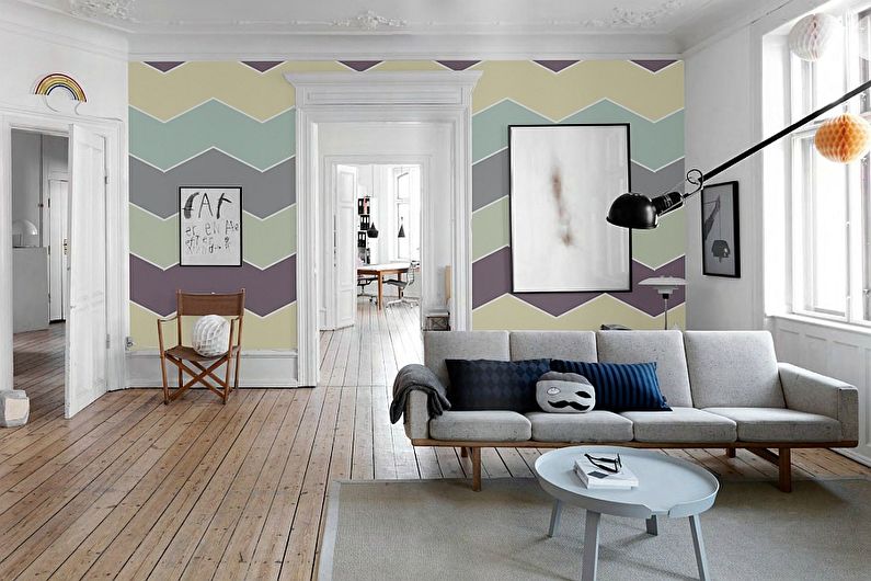 Návrh interiéru obývacího pokoje 20 m2 - Foto