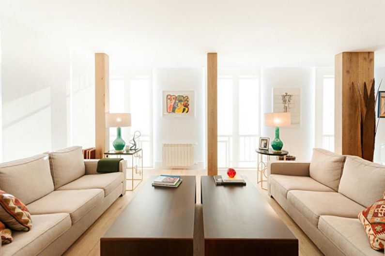 Wohnzimmer Design 2021 - Warme Palette
