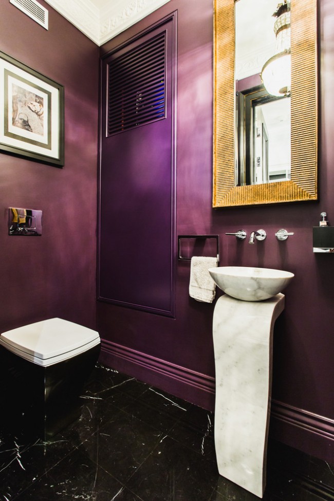 Art Deco im Inneren der Toilette