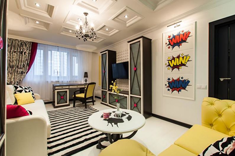 Kitsch Teen Boy Room - interiérový design