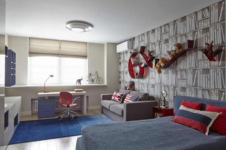 Interiérový design místnosti pro teenagera - fotografie