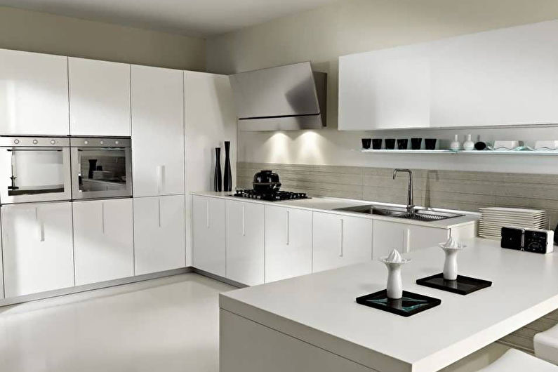 Kuchyňský design 8 m2 hi-tech