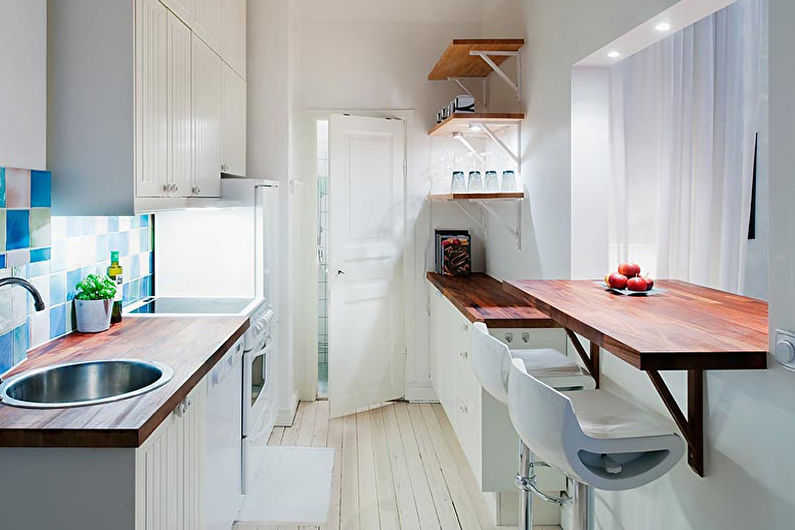 Кухненски дизайн 8 кв.м. - как правилно да подредите кухненските мебели