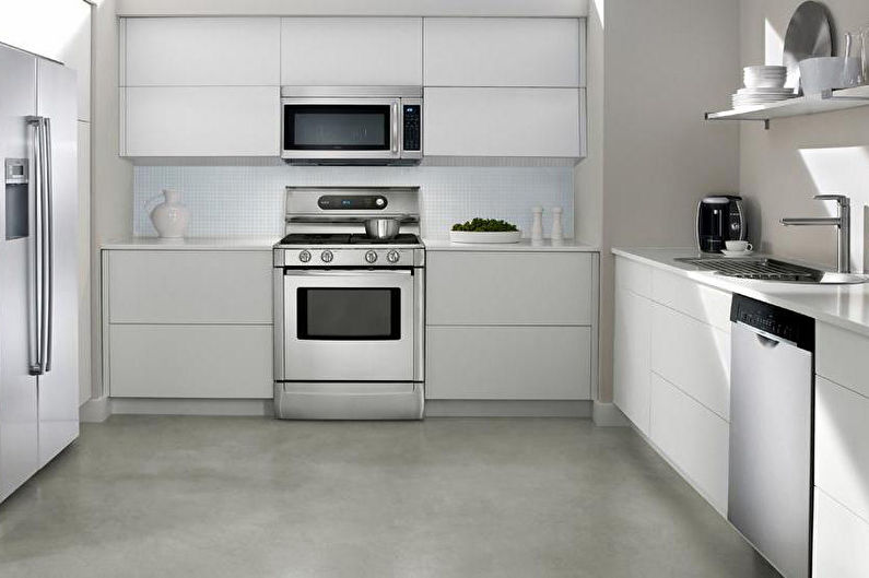 Интериорен дизайн на кухня 8 кв.м. - Снимка