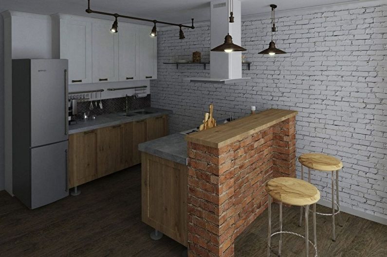 Loft Style Kitchen Design - Nábytek