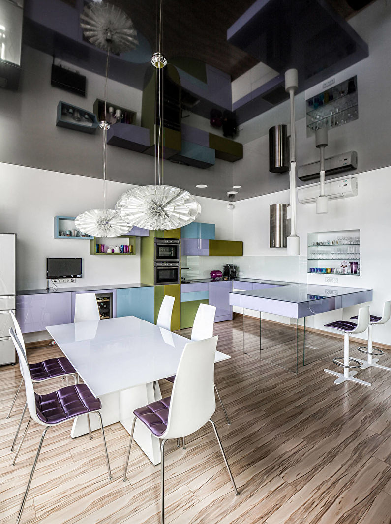 Moderní kuchyně - design stropu