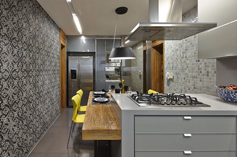 Moderní design kuchyně - lednice