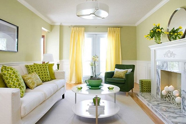 Kleines Wohnzimmer Design - Farblösungen