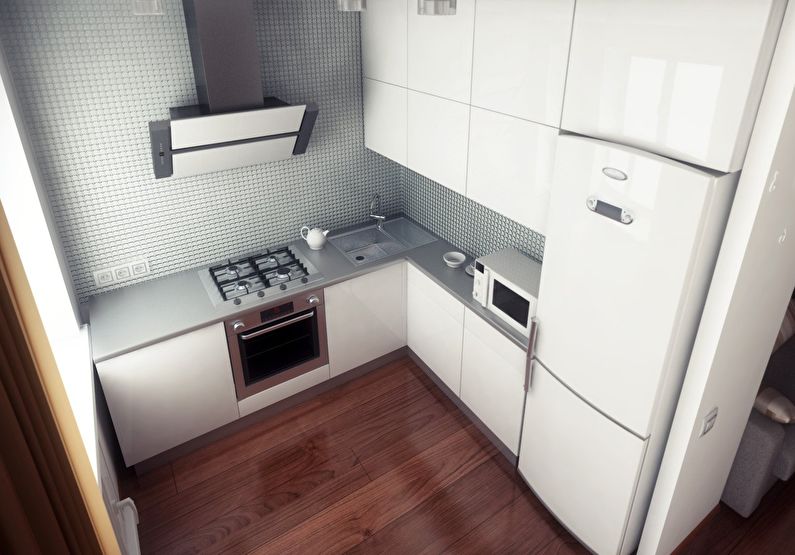 Ideen für die Platzierung von Kühlschränken – kleine Küchengestaltung