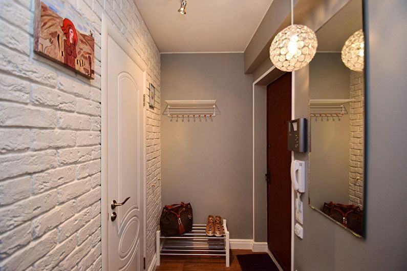 Návrh interiéru malé chodby - fotografie