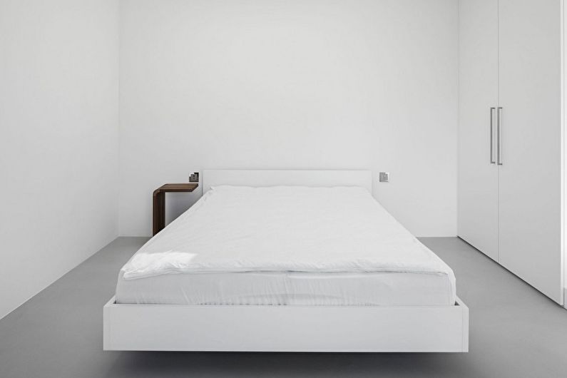 Design ložnice 9 m2 - Bílá barva