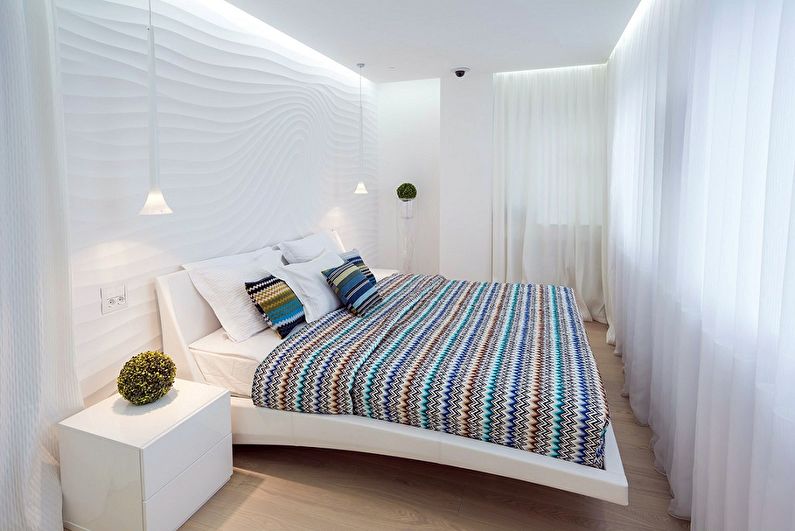 Design ložnice 9 m2 - výzdoba stropu