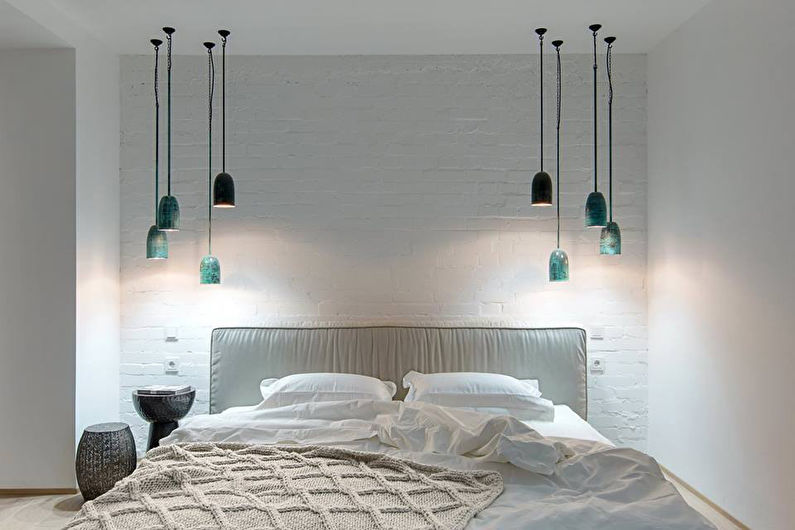 Design ložnice 9 m2 - osvětlení a osvětlení