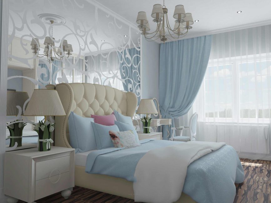 Schlafzimmer im modernen klassischen Stil