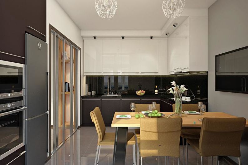 Кухня - Дизайн на тристаен апартамент