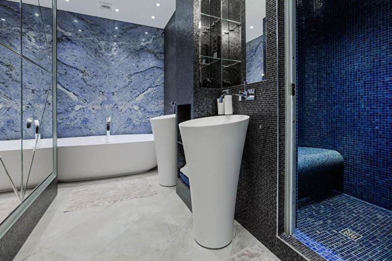 Синя баня - Интериорен дизайн 2021 г.