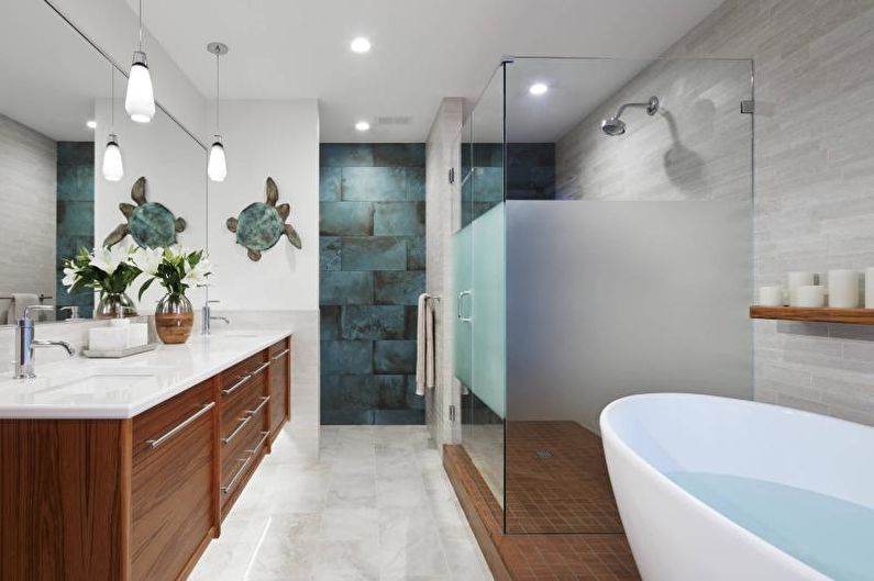 Интериорен дизайн на баня 2021 - снимка