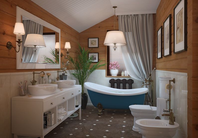 Design koupelny ve stylu Provence - Instalatérství