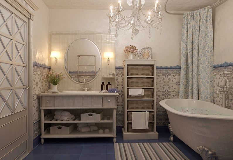 Design koupelny ve stylu Provence - Nábytek