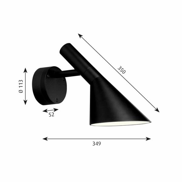 Meble duńskiego designu Arne Jacobsen aj 50 kinkiet