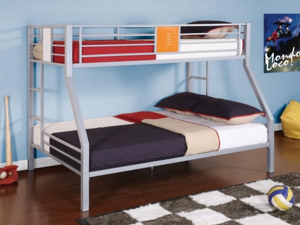 podwójne łóżka pokój dziecięcy rozkładany chłopięcy dywanik z futra