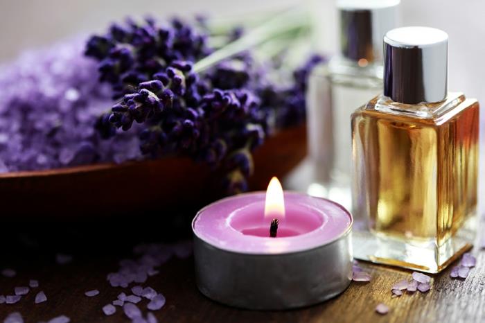 Acheter des huiles parfumées lavande violet bougie arômes