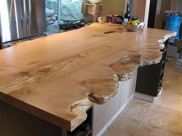 cuisine de comptoir de meubles en bois véritable