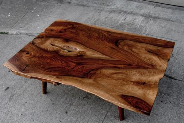 table basse de meubles en bois naturel petite