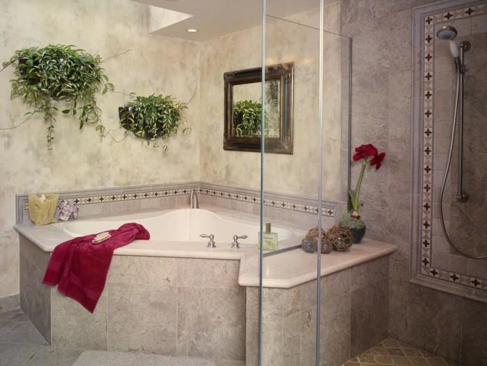 wanna narożna luksusowa łazienka neutralne kolory tworzą harmonijny efekt