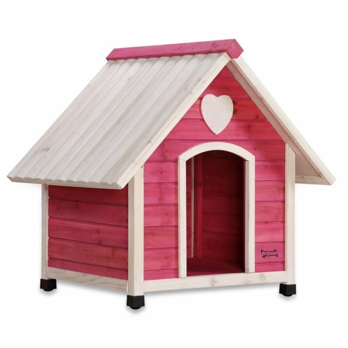 domek dla psa w kolorze różowym