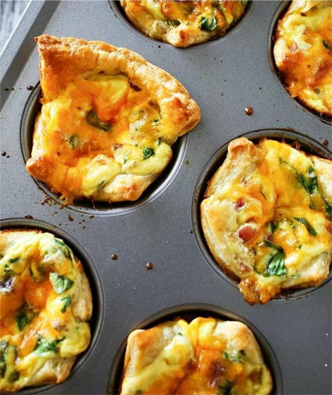 recettes simples quiche aux épinards bacon recette mini quiche