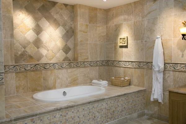 carrelage de baignoire encastrable carrelage mural de salle de bain motif beige aspect bois