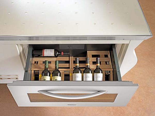 élégants tiroirs de cuisine design exceptionnels bouteilles de vin