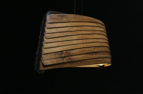 rustykalna lampa dryfowa romantyczna drewniana lampa wisząca