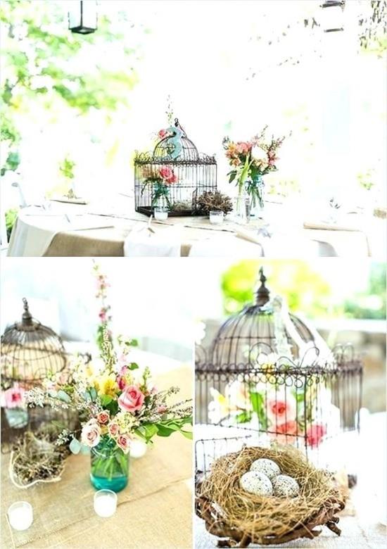 eleganckie dekoracje ślubne pomysły na wystrój klatki dla ptaków