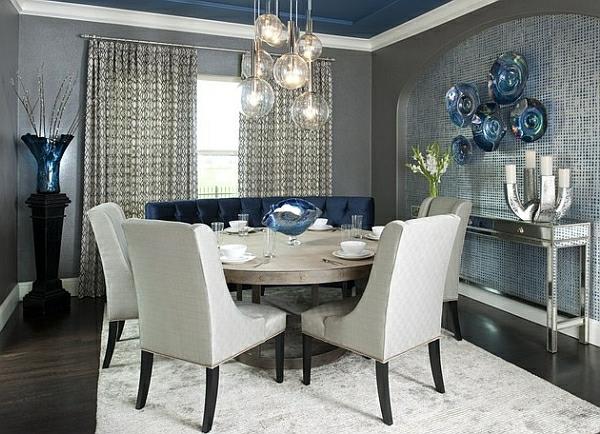 jadalnia stół do jadalni krzesła krzesła akrylowe tapicerka dywan
