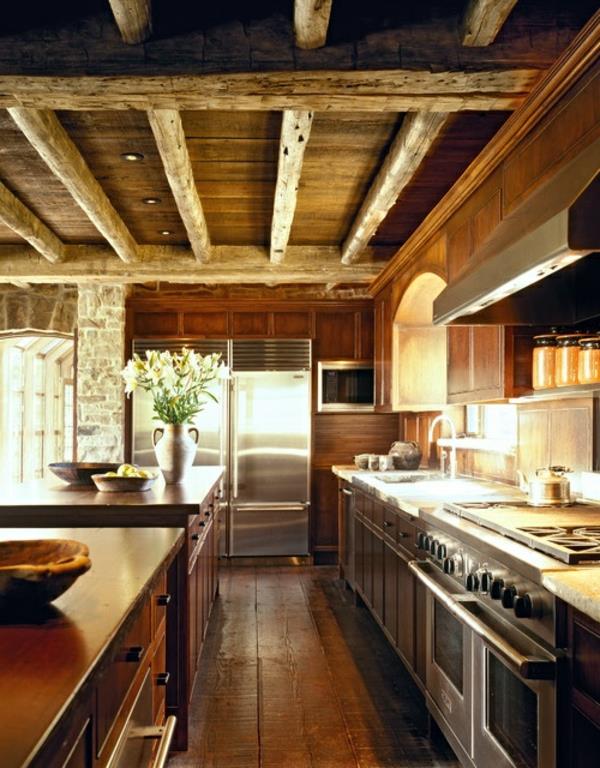 salle à manger cuisine combiné réfrigérateur moderne glamour
