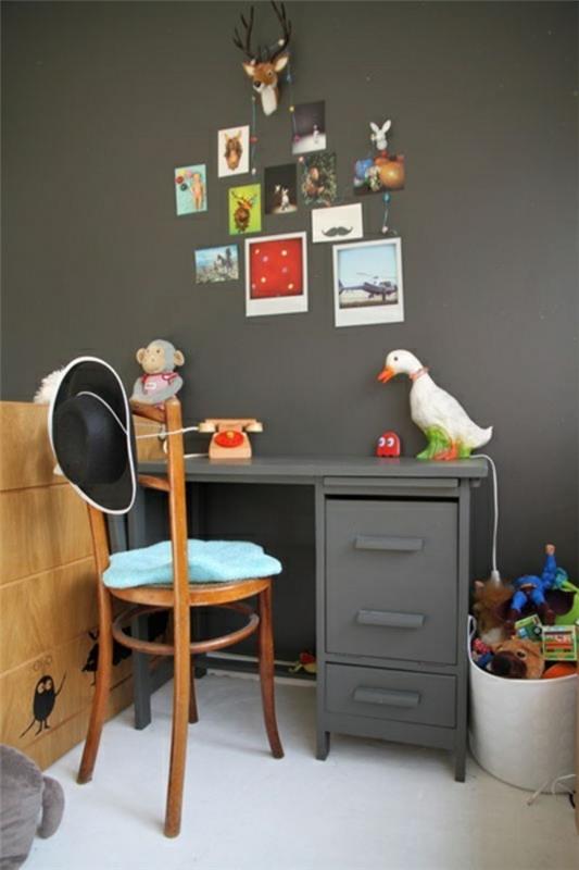 couleur design chambre d'enfant mur gris design mur photo