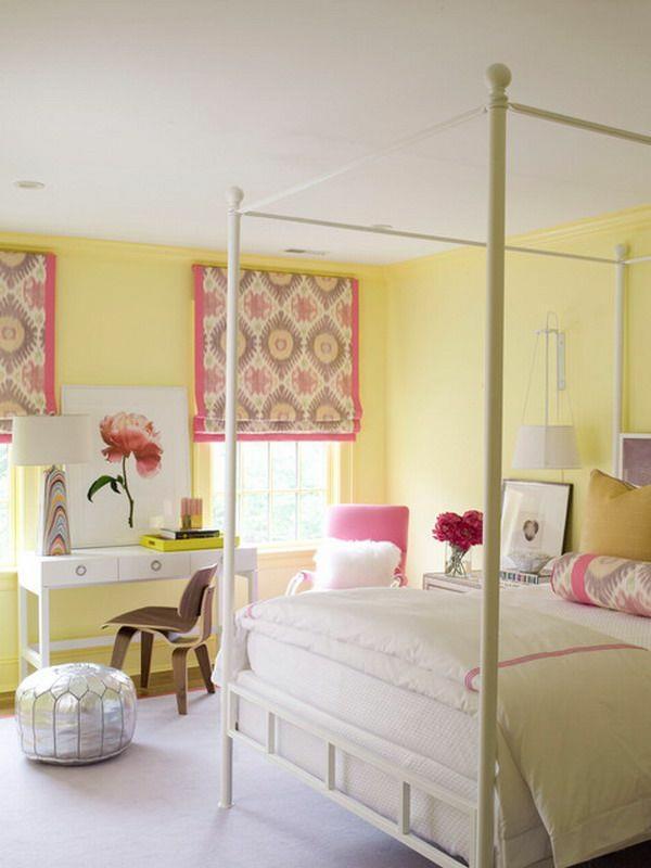 couleur design chambre couleurs pastel couleur jaune mur accents trosa