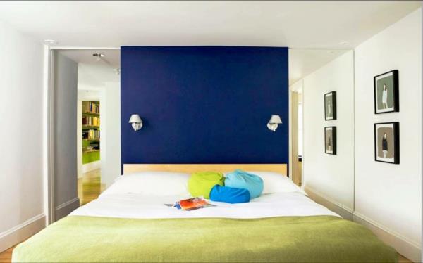 mur de chambre design couleur mur design appliques murales bleu royal couleur