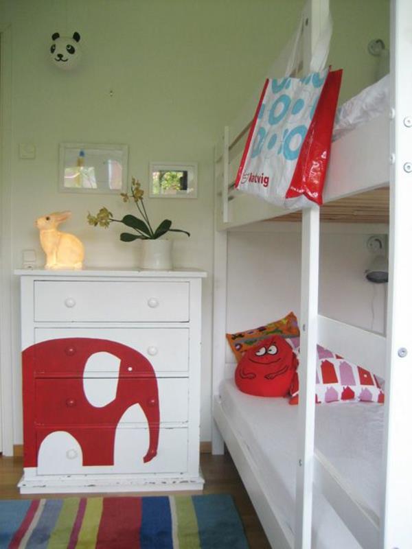 Idées de couleurs Commode design pour chambre d'enfant motif éléphant