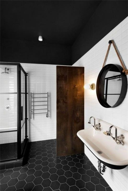 nettoyer les carreaux de pierre fine carreaux de sol carrelage noir joints couleurs carrelage salle de bain moderne