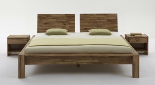 Feng shui matelas tête de lit bois table de chevet haute
