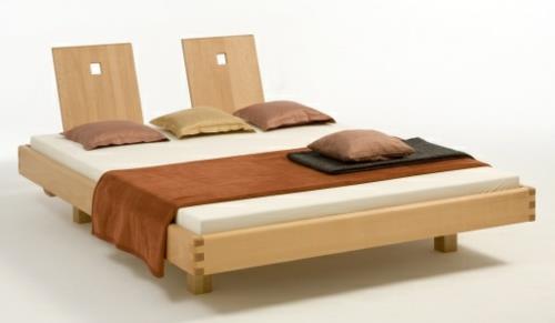 Feng shui matelas tête de lit bois haute couleurs neutres
