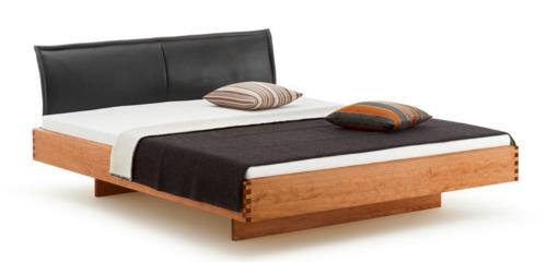 feng shui lit matelas tête de lit bois haute noir