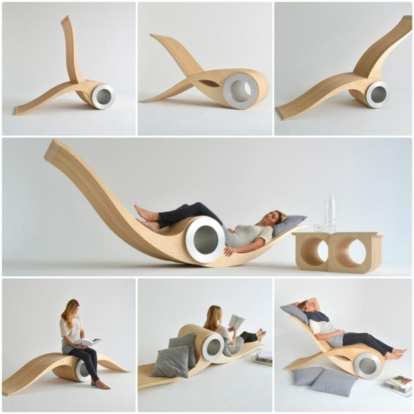 chaise design mobilier lounge Stéphane Leathead