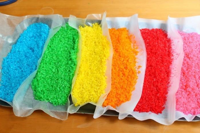 riz à colorier pour l'artisanat avec les enfants