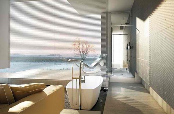 baignoire autoportante salle de bain moderne canapé moma design