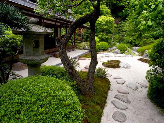 projektowanie ogrodu japońskie kamienie piaskowe feng shui