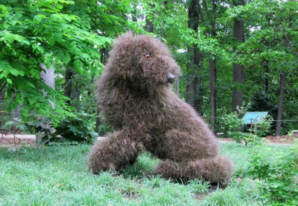 figurki ogrodowe pies ogród rzeźby artystyczne